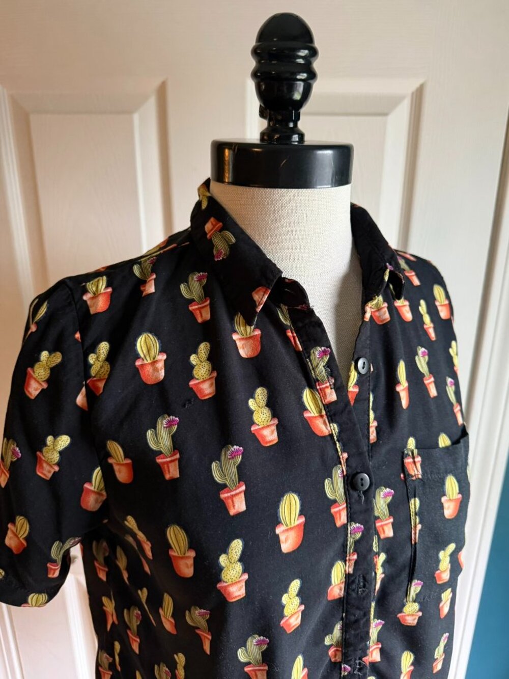 Love Notes Cactus Button-down Blouse